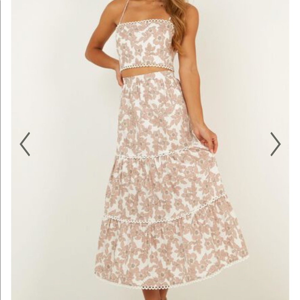 Two piece floral set